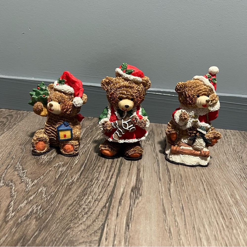 Lot of 3 K’s Collection Christmas bears